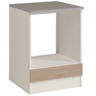 Meuble Bas Oke 60 Cm Pour Four Et Plaque De Cuisson - Chêne