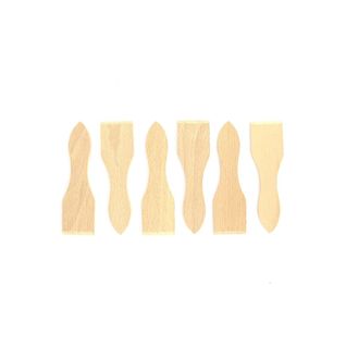 Lot De 6 Spatules à Raclette En Bois 13 Cm Fsc Fackelmann