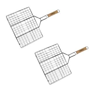 Ensemble De 2 Grilles De Barbecue 35 X 25,5 X 54 Cm Bbq Edition