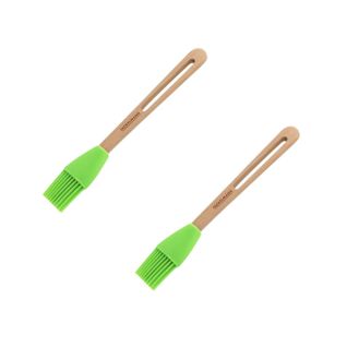 Ensemble De 2 Pinceaux De Cuisine Et De Pâtisserie 26 Cm En Poils Silicone Eco Friendly