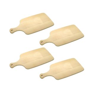 Ensemble De 4 Planches à Découper En Bois 38 X 18 Cm Wood Edition