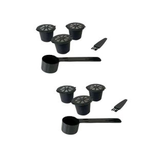 Ensemble De 2 Set De 3 Capsules Nespresso Réemployables Petit Déjeuner