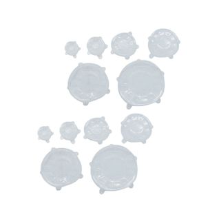 Ensemble De 12 Couvercles De Conservation En Silicone Étirable De 6 à 20 Cm