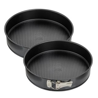 Ensemble De 2 Moules à Manqué à Charnière 30 Cm Black Metallic