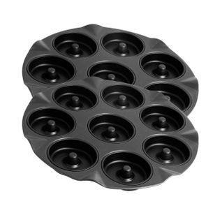 Ensemble De 2 Moules Pour 16 Beignets Au Four 33 Cm Black Metallic