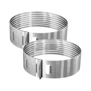 Ensemble De 2 Cercles à Pâtisserie Pour Trancher Les Gâteaux En Étages