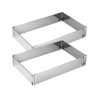 Ensemble De 2 Cadres à Gâteau Réglable 27 à 52 Cm Smart Pastry
