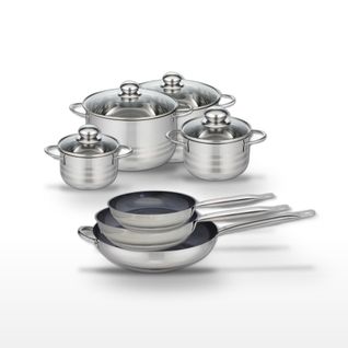 Lot De 3 Poêles Céramique Elo Profi Therm Platinum 24/28/32 Cm Et 4 Faitouts Elo Brillant 14/16/20/…