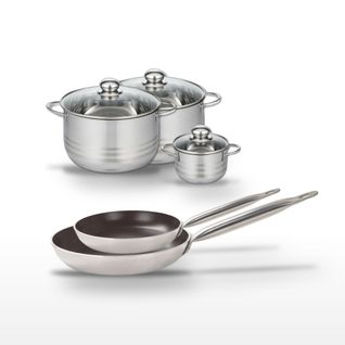 Lot Poêles 24/28 Cm et Faitouts 12/20/24 Cm Elo Bistro Line