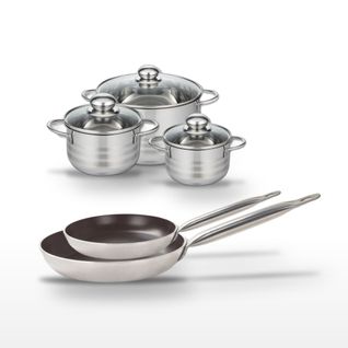 Lot Poêles 24/28 Cm et Faitouts 14/16/20 Cm Elo Bistro Line