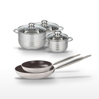 Lot Poêles 24/28 Cm et Faitouts 16/20/24 Cm Elo Bistro Line