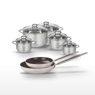 Lot Poêles 28/32 Cm et Faitouts 12/14/16/20/24 Cm Elo Bistro Line