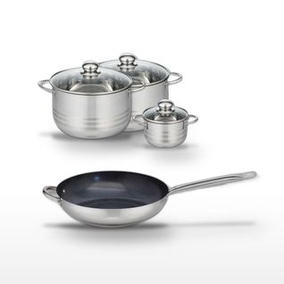 Lot Poêle 32cm et 3 Faitouts Elo Profi Therm Platinum