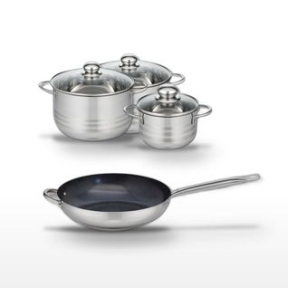 Lot Poêle 32cm Et 3 Faitouts 16/20/24cm Elo Profi Therm Platinum