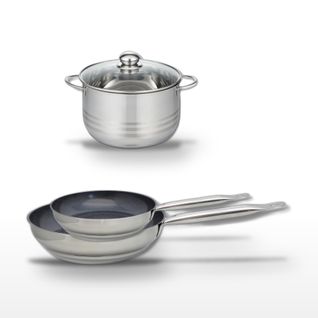 Lot De 2 Poêles 24/28 Cm Elo Profi Therm Platinum Et Faitout 24 Cm