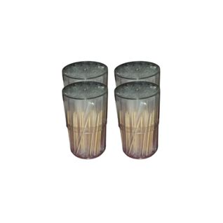 Lot De 4 Boîtes De 200 Cure-dents Emballés Individuellement Wood Edition