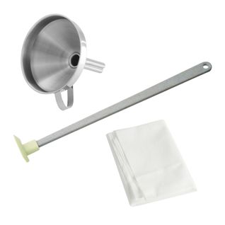 Set Pour Confiture Maison Avec Entonnoir 10 Cm En Inox Fackelmann