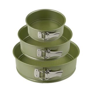 Set De 3 Moules à Manqué à Charnière 20 Cm 24 Cm Et 26 Cm Green Vision