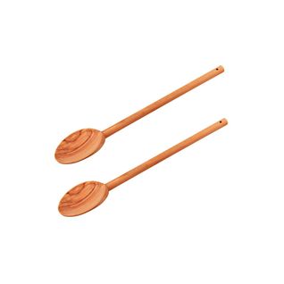 Lot De 2 Cuillères De Cuisine 30 Cm En Bois D'olivier Fackelmann