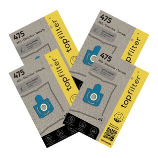 Lot De 4 Packs De 4 Sacs Aspirateur 64475 Tornado Et Aeg Topfilter Premium