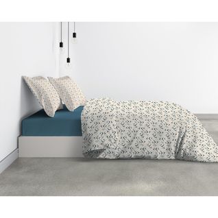 Parure De Lit 2 Personnes Vita Avec Housse De Couette Et Taies D'oreiller Imprime 240 X 220 Cm