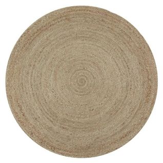 Tapis De Salon Ou Chambre Full Jute Ø 90 Cm Naturel