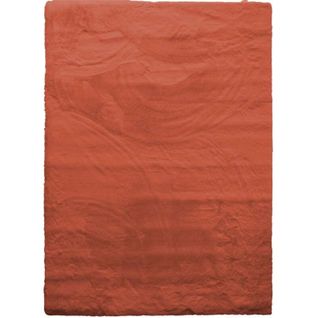 Tapis Salon Imitation Fourrure Extra-doux Terracotta 120x160