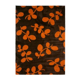 Tapis De Salon à Motifs Petites Feuilles Orange 120x170