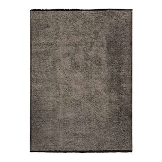Tapis Salon En Coton Polyester Lavable Tissé Plat Anthracite 160x230