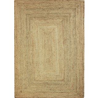 Tapis De Salon En Jute Tressé Naturel Artisanal 200x300 - Style Bohème