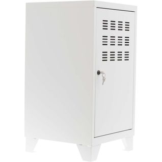 Casier De Rangement En Métal 74 Cm Collégien Blanc Mat