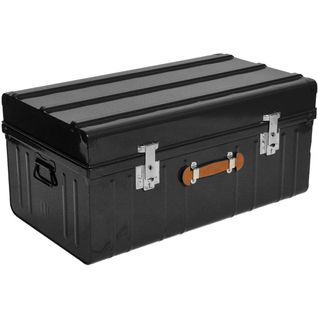 Malle Métallique Noire Avec Poignée En Polyuréthane 160 Litres