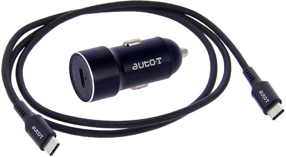 Kit Chargeur Auto - Auto T - 540225 - USB-c - 20 W - 5 A