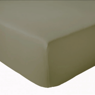 Drap Housse Coton Bonnet 23 Cm Fabriqué En France - 160x190 Cm - Taupe