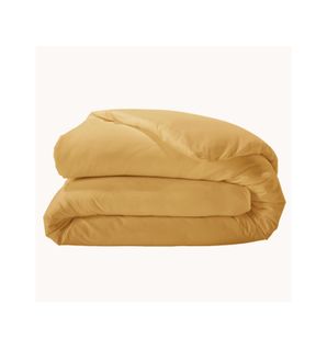 Housse De Couette Unie En Percale De Coton - 240x220 Cm - Ambre