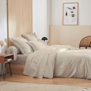 Housse De Couette Grand Hôtel Sable 240x220 Cm