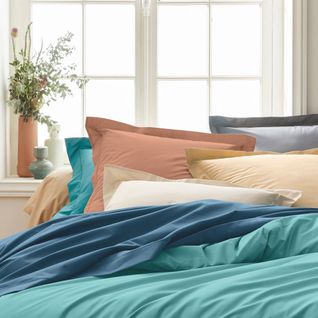 Taie De Traversin 100% Percale Cognac 86x140 Cm