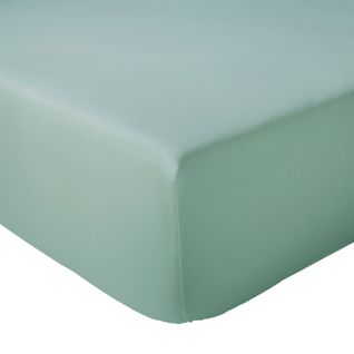 Drap-housse Percale De Coton Uni Bonnet 40 Cm - 140x190 Cm - Turquoise