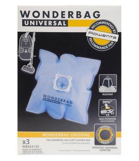 Sacs Microfibres Par 3 Wonderbag Wb403120 Pour Aspirateur Moulinex, Rowenta , Alto, Artec, Art [...]