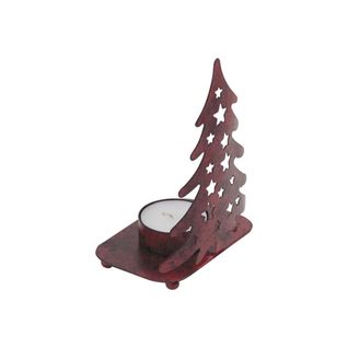 Photophore Sapin De Noël En Métal Taille 2