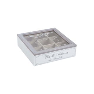 Boite à Thé En Bois Compartimentée