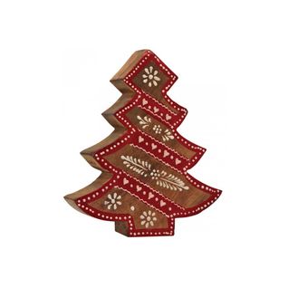 Sapin En Manguier Rouge Et Blanc