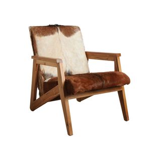 Fauteuil En Peau De Chèvre Marron