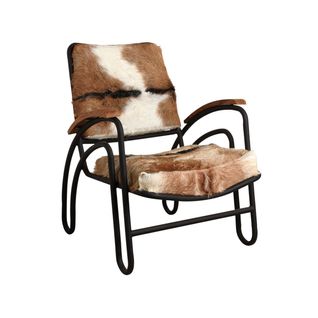 Fauteuil Métal Et Peau De Chèvre