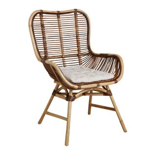 Fauteuil En Rotin Croco Avec Coussin Bontang