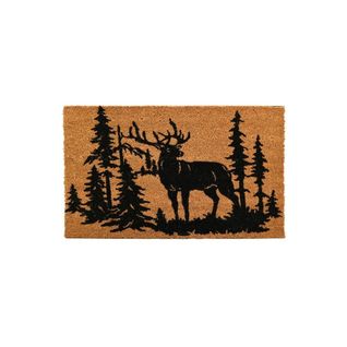 Paillasson Coco Intérieur Extérieur 75 X 45 Cm Cerfs En Forêt