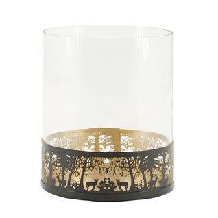 Photophore En Métal Et Verre Fôret
