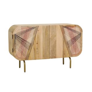 Buffet En Manguier String Art 4 Portes