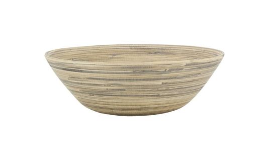 Saladier En Bambou Naturel Et Noir