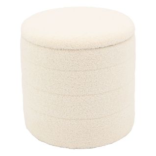 Pouf / Coffre En Bouclette Petit